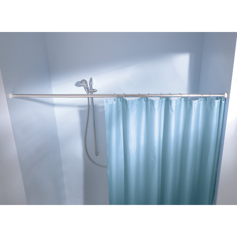 Ebern Designs Beaubien Straight Fixed Shower Curtain Rail Wayfair.co.uk